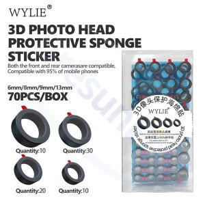 WYLIE 3D 카메라 보호 스펀지 스티커 휴대폰 수리 전후면 블루라이트 비드 도구