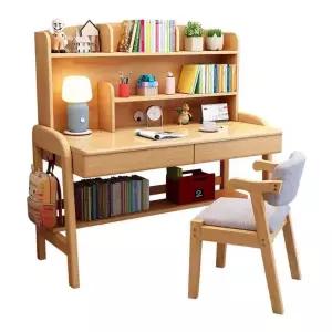 중고생책상 청소년책상 핑크 제품 책상의자세트 독서 서재 공부책상