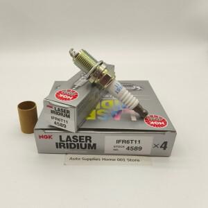 도요타 알파드 프리비아 RAV4 CAMRY 2.4L 랜드 크루저 4.7L 렉서스용 오리지널 NGK IFR6T11 4589 레이저 이