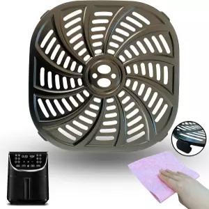 구미아 GAF716 에어프라이어용 GN 7QT 그릴 플레이트 업그레이드된 팬 크리스퍼 트레이 삽입 랙 격자 선반