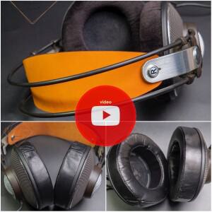 AKG K601 K7XX 헤드폰 교체 용 이어 패드 액세서리 양모 밴드 쿠션