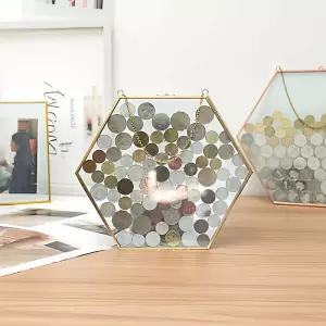 코인 주화 동전수집 육각형 기념주화 투명 보관 진열