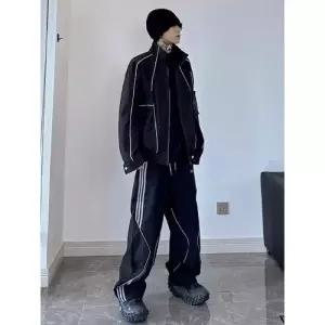 스파이더맨 바지 남친 가을 투피스 트레이닝 세트 방수 차이나 자켓 아우터 일자핏 OPH3