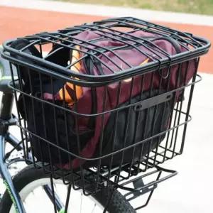 자전거 짐받이 바구니 덮개형 대용량 철제 뒷바구니 배달 수납함 보관함