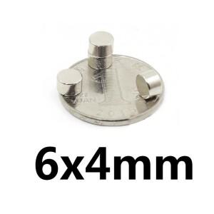 6x4mm 홈 냉장고, 사무실 DIY 미니 강력한 자석 64mm에 대 한 작은 라운드