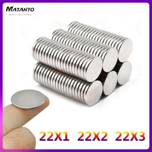 5102050PCS 22x1 22x10mm 소형 원형 자석 가정용 냉장고, 사무실 DIY용