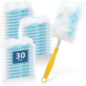더스터와 호환되는 30 카운트 리필 전자 블라인드 가구 자동차 천장 팬 클리너 청소용 180 다면 교체용