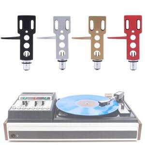 4개의 리드 와이어 카트리지 헤드쉘 홀더 키트 LP 비닐 픽업 레코드 플레이어 축음기용 스타일러스