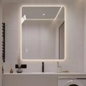 라이야 30인치 L x 24인치 W 욕실 거울 라이트 월 장착 LED 가정 호텔 및 사무실용 방안 김서림 방지 침실