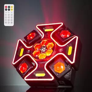 리모컨이 있는 무빙 헤드 DJ 라이트 램프 150w RGBW 4in1 LED 스테이지 디스코 DMX512 및 사운드 활성화