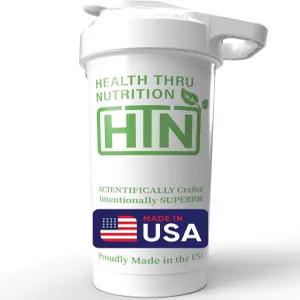 헬스 스루 뉴트리션 셰이커 병 27온스 미국산 스무디 프로틴 스포츠 블렌더 안전 BPA 및 프탈레이트 프리