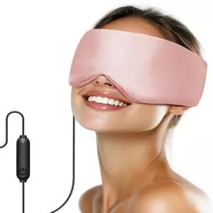 실크 온열 마스크 압력 를 위한 USB 유선 전기 얼굴 패드 건조한 눈을 따뜻한 컴프레션 3가지 온도 설정 및