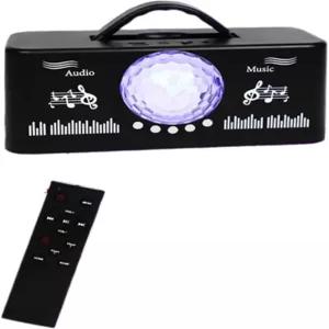 NJBVRS 스테이지 DJ 스피커 시스템 휴대용 USB 충전식 RGB 디스코 매직볼 지원 TF 카드 웨딩 야외 파티