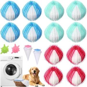 Crence 16Pc 재사용 가능한 반려동물 털 제거 키트 - 개 고양이 도구 침구 보풀 옷 시트 수건 플리스