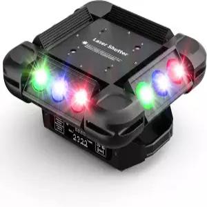 무빙 헤드 라이트 포덱스아지 DJ 12LED 150W R/G/B/W 빔 4-in-1 스트로브 스테이지 16CH/64CH DMX512 및