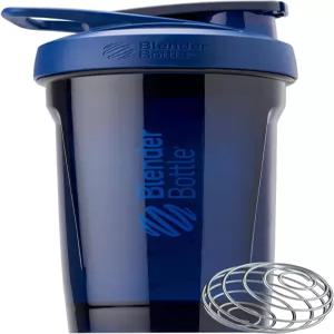 잠금 뚜껑이 있는 블렌더보틀 스포츠 트리탄 셰이커 병 24온스 파란색
