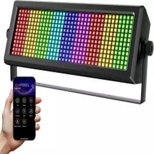 파티용 엔디쇼 DJ 스트로브 라이트 80W 432 LED RGB 3IN1 스테이지 워시 바 앱 컨트롤 DMX512 사운드