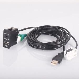 자동차 USB AUX 플러그 입력 소켓 어댑터  미니 소형 쿠퍼호환 R56 용  BMW 호환 E60 E61 E63 E81 E87 E90