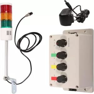 셩보우이 LED 안돈 타워 라이트 산업용 신호탑 4 스택 레드/옐로우/그린 IP65 플러그 플레이 스위치 공장