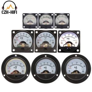 1pc 빈티지 패널 미터 Vu mA mV DC 100mA 500uA 오디오 증폭기 용 암페어 측정기 DIY HiFi