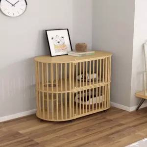 원목 고양이 빌라 케이지 실내 캣티오 대형 고급 타워