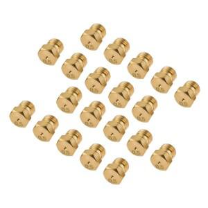 LP 가스 변환 키트, 프로판 천연 파이프, 온수기, DIY 버너 부품용 황동 제트 노즐, M6 x 0.75mm, 20 개