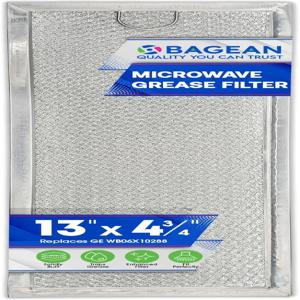 GE WB06X10288 13인치 x 4.7인치 마이크로파 통풍구 필터 교체 - 알루미늄 메쉬 범위 이상의 오븐에서