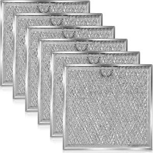 레몬로드 6개 전자레인지 필터 교체 6.81인치 x 6.34인치 프레젠스 앤 주방 공기가 레인지 오븐 스토브