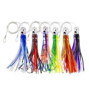 Vilom 트롤링 루어 6개 세트 마린 참치 상어 돌고래 빅 게임 낚시 심해 대물 대응 피싱 메쉬 백 포함