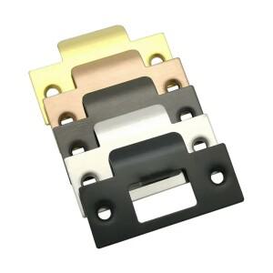 데드볼트 커버 래치 플레이트 도어 잠금 가이드 플레이트(차고용 나사 포함) 피팅 하드웨어