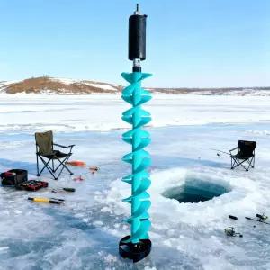 얼음 아이스드릴 빙어 송어 낚시용 전동 분리형 구멍뚫기 오거 빙판 얼음구멍