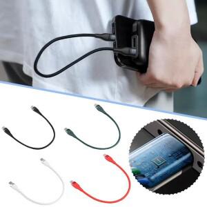 숏 C타입 케이블 USB 남성-남성 고속 충전 데이터 25CM 66W- Q2V1