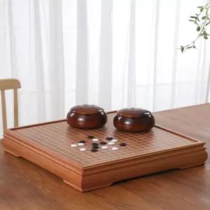 시합 장기 기원 체스판 제품 접이식 바둑판 어르신 패키지 말 가정용 취미 복숭아나무 원목