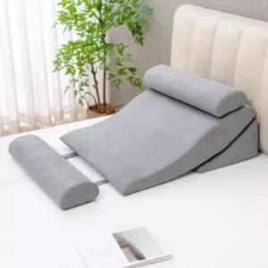 역류방지 경사쿠션 삼각 등받이 허리쿠션 침대 차량용 자세보정 편안한 보조 쿠션