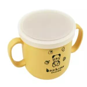 모구모구 친환경 옥수수 소재 베이비 뚜껑 양손 손잡이 아기 물컵 빨대컵 유아 식기 물병