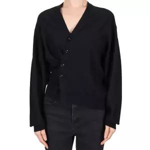 르메르 26SS 공용 트위스트 울 가디건 블랙 PO0023 LK087 999