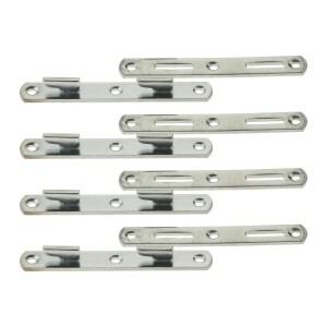 침대 힌지 레일 브래킷, 피팅 후크 플레이트, 나무 프레임 가구 커넥터, 액세서리, 4 세트, 125mm