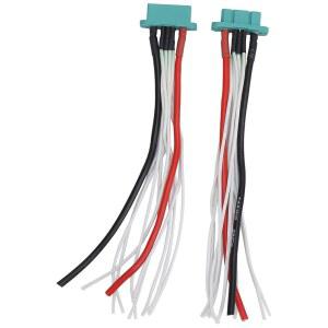 VGEBY MPX 커넥터 내구성이 뛰어나고 다재다능한 RC 고정 날개 평면 드론 모델링 및 취미 생활을 위한 녹색 남성 여성 플러그가 장착된 액세서리