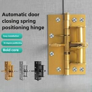 다기능 자동 도어 클로저 4인치 버퍼 장치 스프링 보이지 않는 경첩 90도 직각 위치 지정