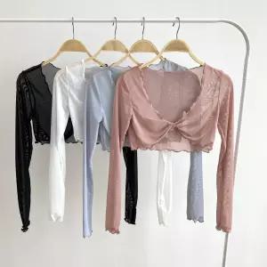 댄스복시스루 성인발레복 레이스 가디건 상의 무용