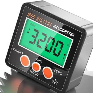 360 ° IP65/IP54 디지털 각도기 전자 각도계 경사계 마그네틱 베이스가 있는 레벨