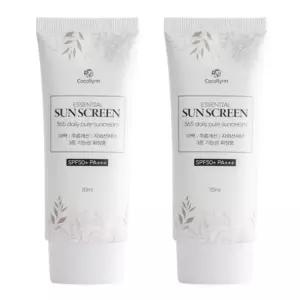 코코린느 백탁 눈시림 끈적임 없는 촉촉한 에센셜 선크림 (혼합자차선크림) 70ml 2개