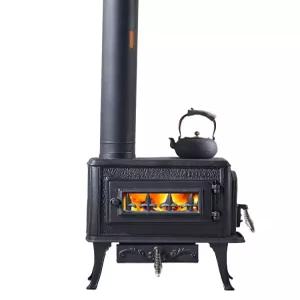 가정용 난로 주물화목 별장용 벽난로 독립식 주철 스토브 캠핑 펜션 양면