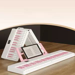 초보 롤피아노 접이식 전자건반 휴대용 입문용 연습 키보드 스탠드포함