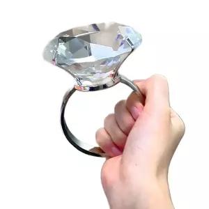 모조 다이아반지 왕 촬영용 빅사이즈 소품 인싸템 생일 고백용 보석 프로포즈