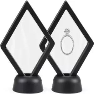 링 챌린지 동전 진열대 3D 디스플레이 플로팅 프레임 주얼리 리온 표본 섀도우 박스 케이스 2.75 x2.75