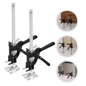 2피스 타일 높이 조절기 엘리베이터 도구 다기능 노동 절약 암 잭 도어 패널 마른 벽에서 나온 리프팅 핸드