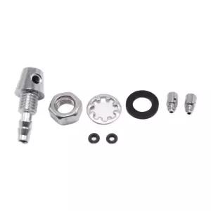 유니버설 프론트 윈드실드 와셔 노즐 키트 레트로 자동차 탱크 시스템용 황동 더블 제트 워시 스프레이어