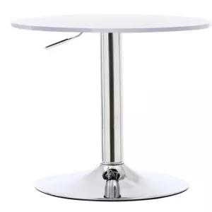 높이조절 원형테이블 스탠딩 창가 모던 스틸 홈바 화이트 카페 하이테이블