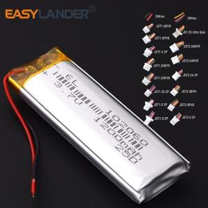 JST2.0 2P JST1.25 102060 3.7V 1200mAh 충전식 리튬 이온 폴리머 배터리 982060